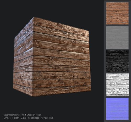 wood textures for Blender 3D Architect