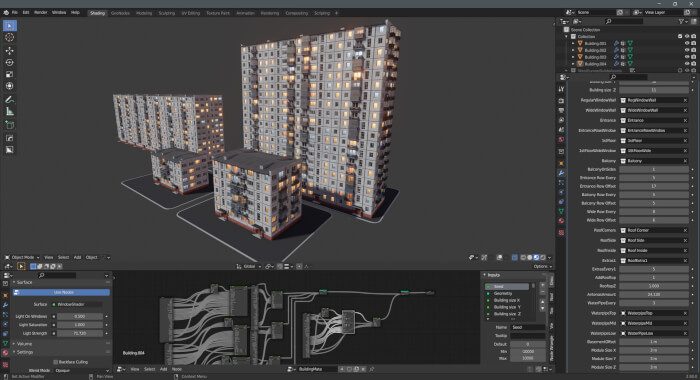 Building Generator With Geometry Nodes Free Add On • Blender 3d Architect