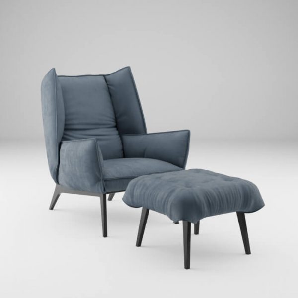 Free furniture: Remi Bouhaniche armchair for Blender • Blender 3D Architect