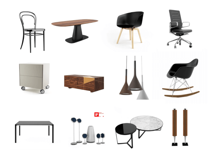 49 free furniture models for • 3D